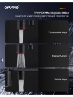 Смеситель для кухни с подключением к фильтру Gappo G4395-56