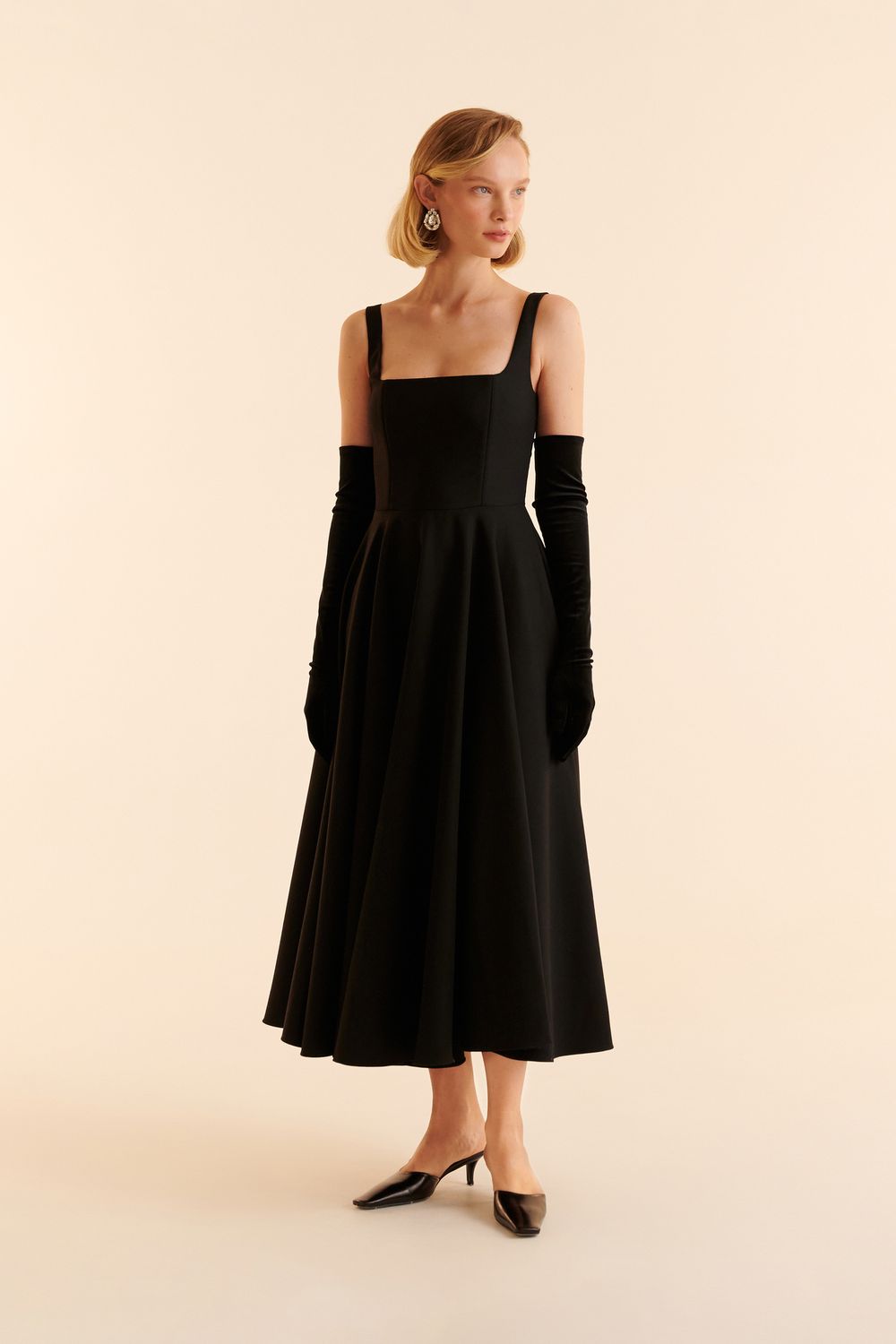 Платье миди (Знакомство с родителями), черное