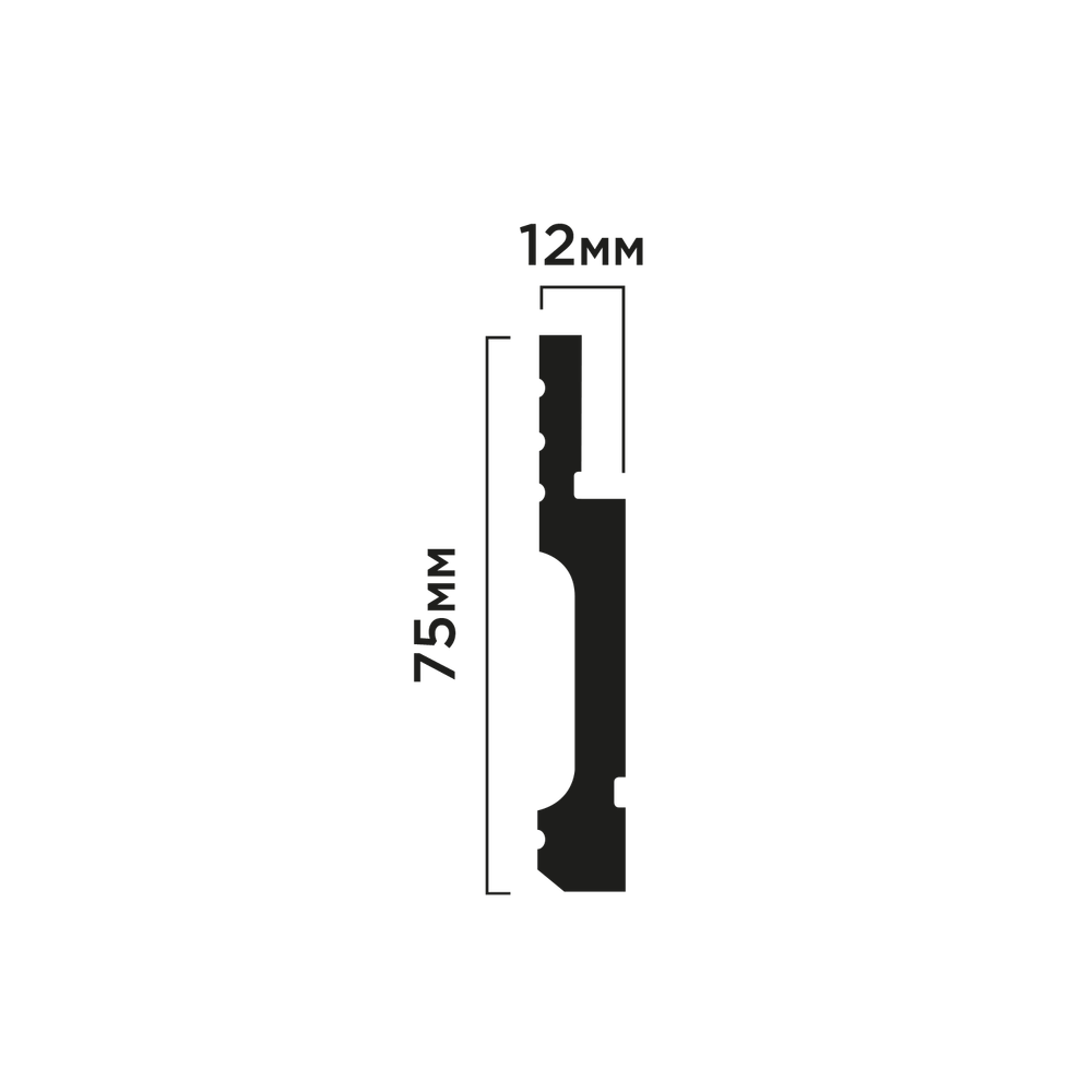 Плинтус B75V1L