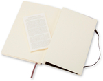 Блокнот Moleskine Classic Soft (QP617) 13х21см 192стр. в клетку, мягкая обложка, черный