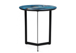 Журнальный стол Woodville Роб D-450 лазурит, черный