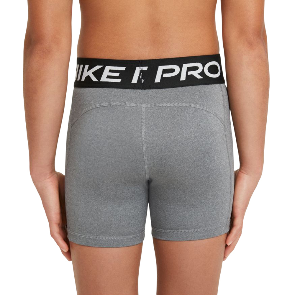 Шорты для девочки теннисные Nike Pro 3in Shorts - carbon heather/white