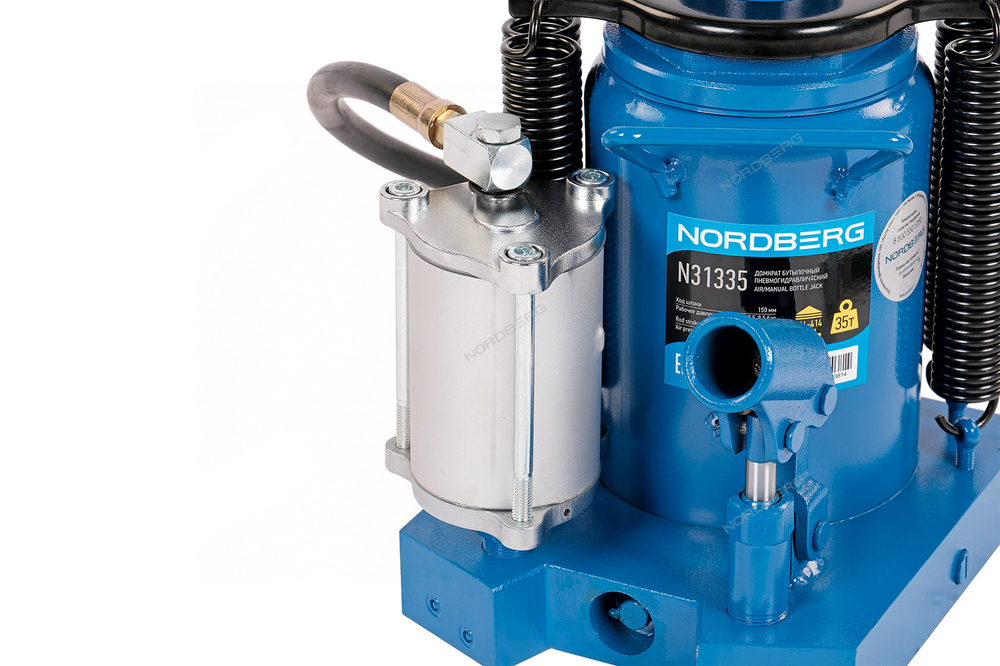 NORDBERG (N31335) Домкрат бутылочный пневмогидравлический, г/п 35 тонн