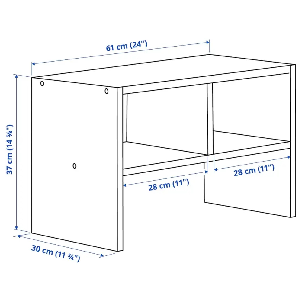 Тумба - IKEA BRUKSVARA, 61х37 см, белый, БРУКСВАРА ИКЕА
