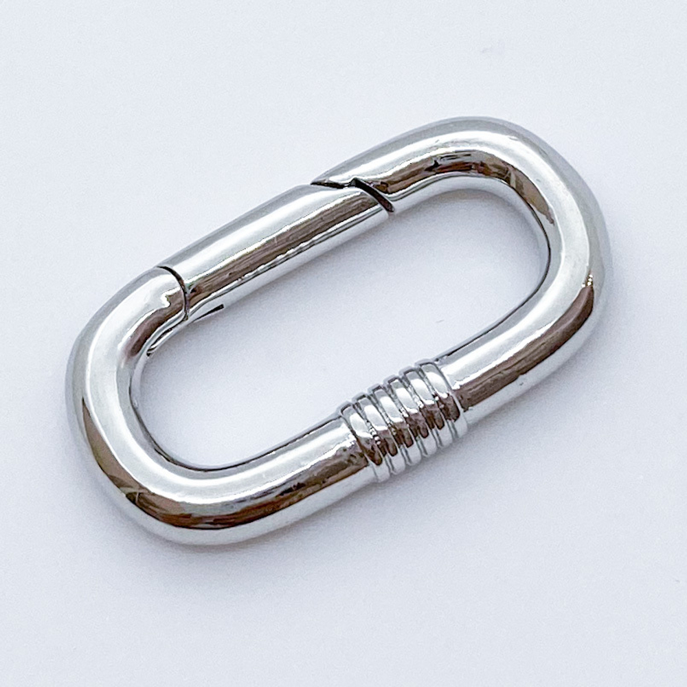 Замок, цвет серебро, размер 24*13 мм, цена за 1 шт