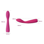 Ярко-розовый G-стимулятор 18см Svakom Iris Clitoral & G-spot Vibrator S-11