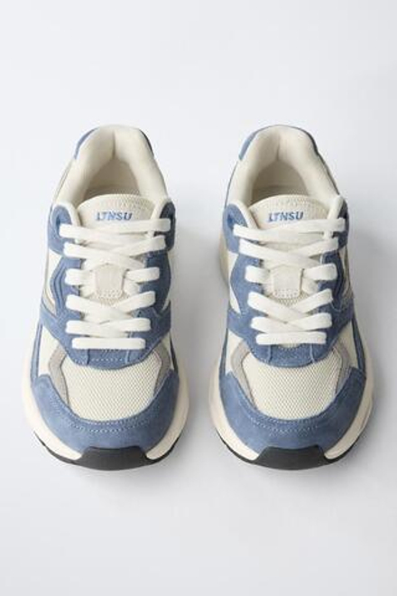 ZARA КРОССОВКИ, СИНИЙ