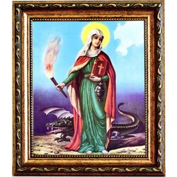 Святая Марта. Икона на холсте.