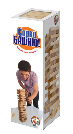 Игра для детей и взрослых "Падающая башня"