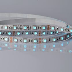 ULS-M25-5050-60LED-m-10mm-IP20-DC12V-14.4W-m-5M-RGB PROFI Гибкая светодиодная лента на самоклеящейся основе. Катушка 5м. в герметичной упаковке. RGB. ТМ Uniel.