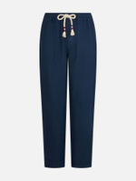 Брюки муж. MC Saint Barth CALAIS 61 синий лён