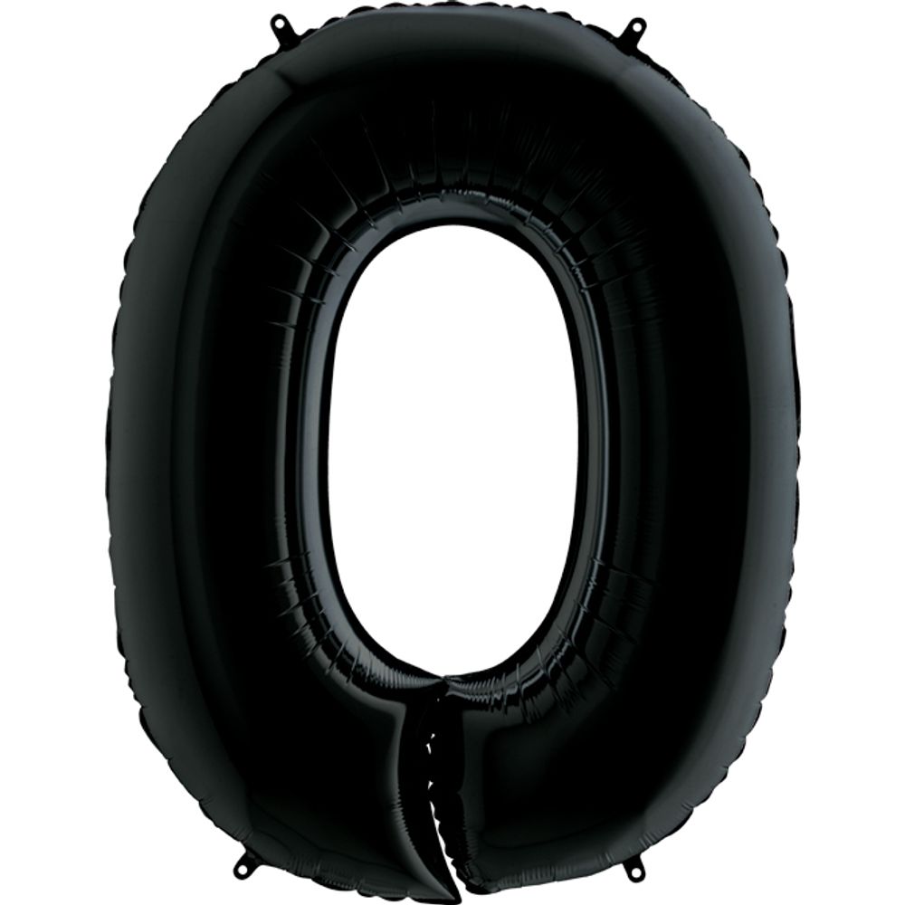 Gr (40&#39;&#39;/102 см) Цифра, 0, Черный, 1 шт. в уп.