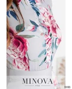 Платье 3124-серый Minova