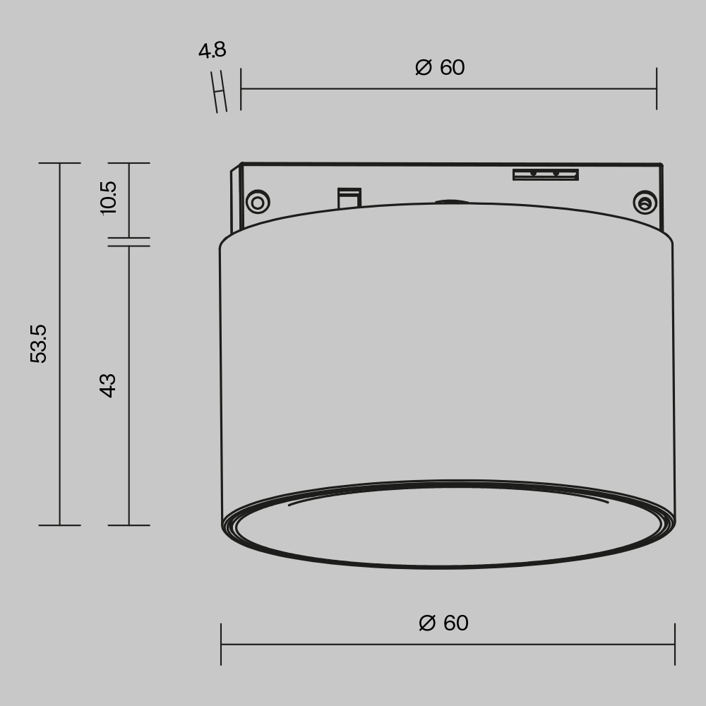 Трековые светильники магнитные Alfa S Levity 2700К 5Вт 36°