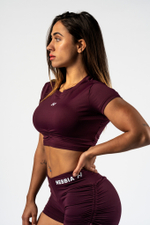 Кроп топ Open-back Cropped Top STRONG BEAUTY 430 Бордовый