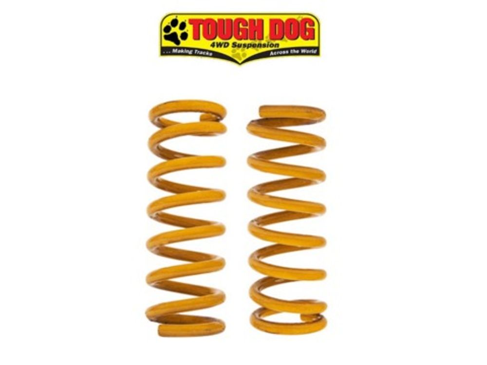 Пружины передние усиленные Tough Dog для Jeep Wrangler JL, дизель LWB, нагрузка к ПСМ - легкий бампер+лебедка, лифт 40 мм