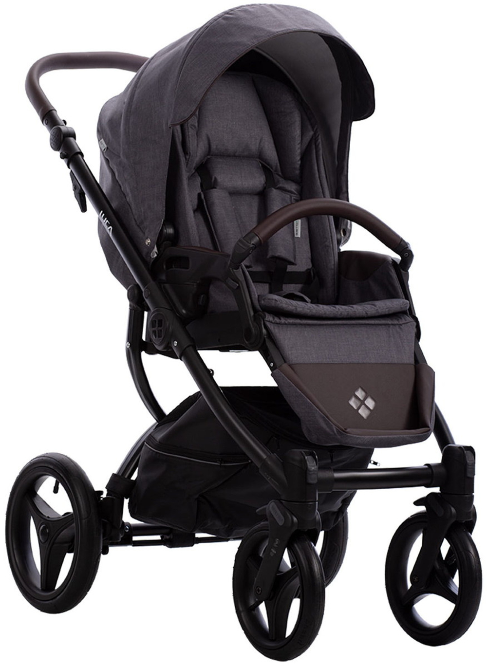 Детская коляска Bebetto Luca 3 в 1 с автокреслом Avionaut Cosmo 31 т.серый
