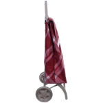 Тележка хозяйственная с сумкой (93*40*30см, колеса 15см,грузоподъемность до 40 кг) бордовая