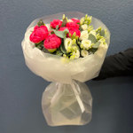 Букет "пион Корал Сансет и Эустома" #74