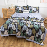 Комплект постельного белья Сатин с Одеялом (простынь на резинке) OBR113