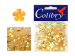 Пайетки фигурные голографические-(цветы)-10гр-14мм-Colibry