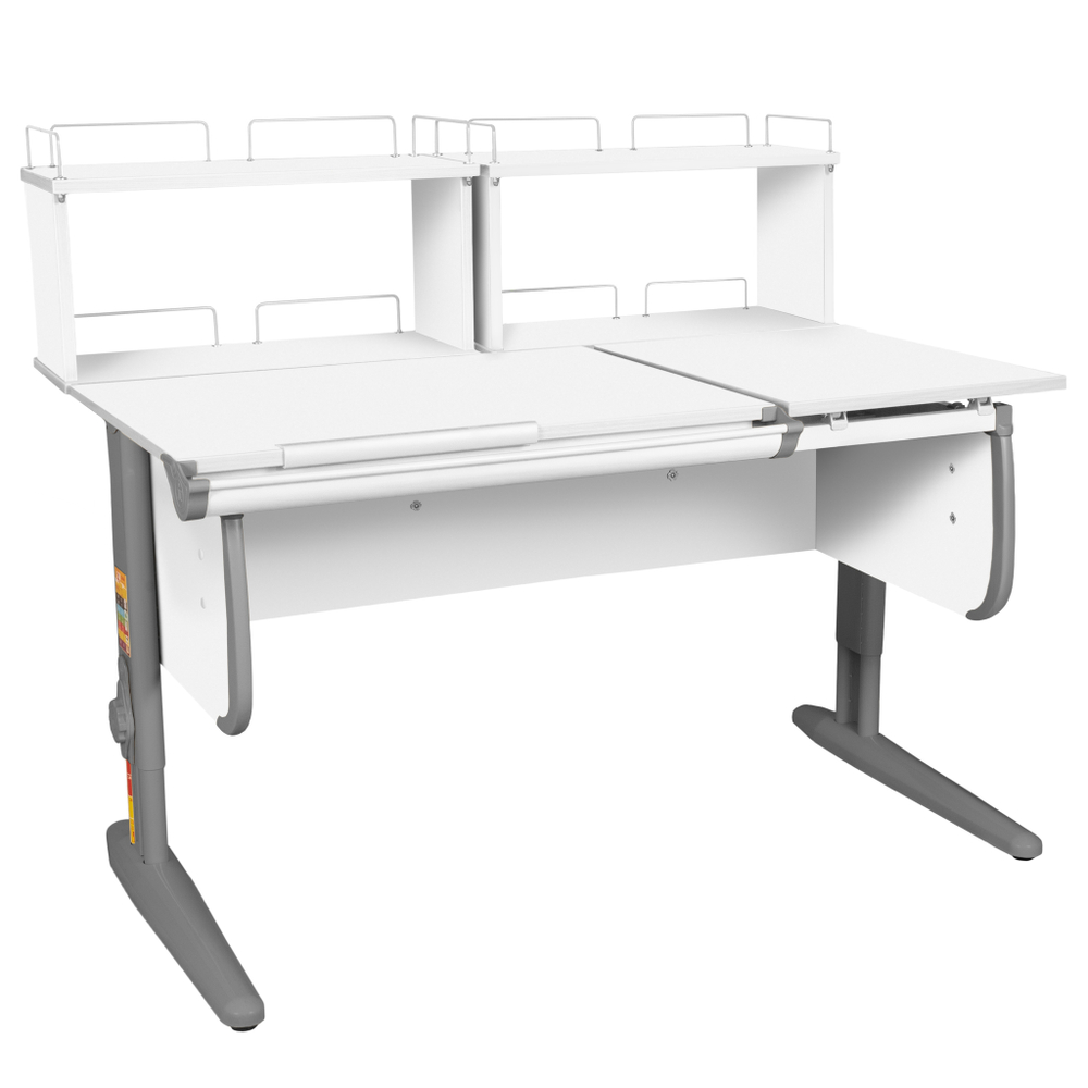 Растущая парта Дэми СУТ 25 с задними полками СУТ.15.240 (1200×880 мм)