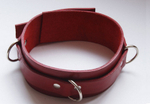 Красный не подшитый ошейник среднего размера (Цвет: красный)