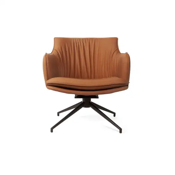 Лаунж кресло Sofia, экокожа терракот