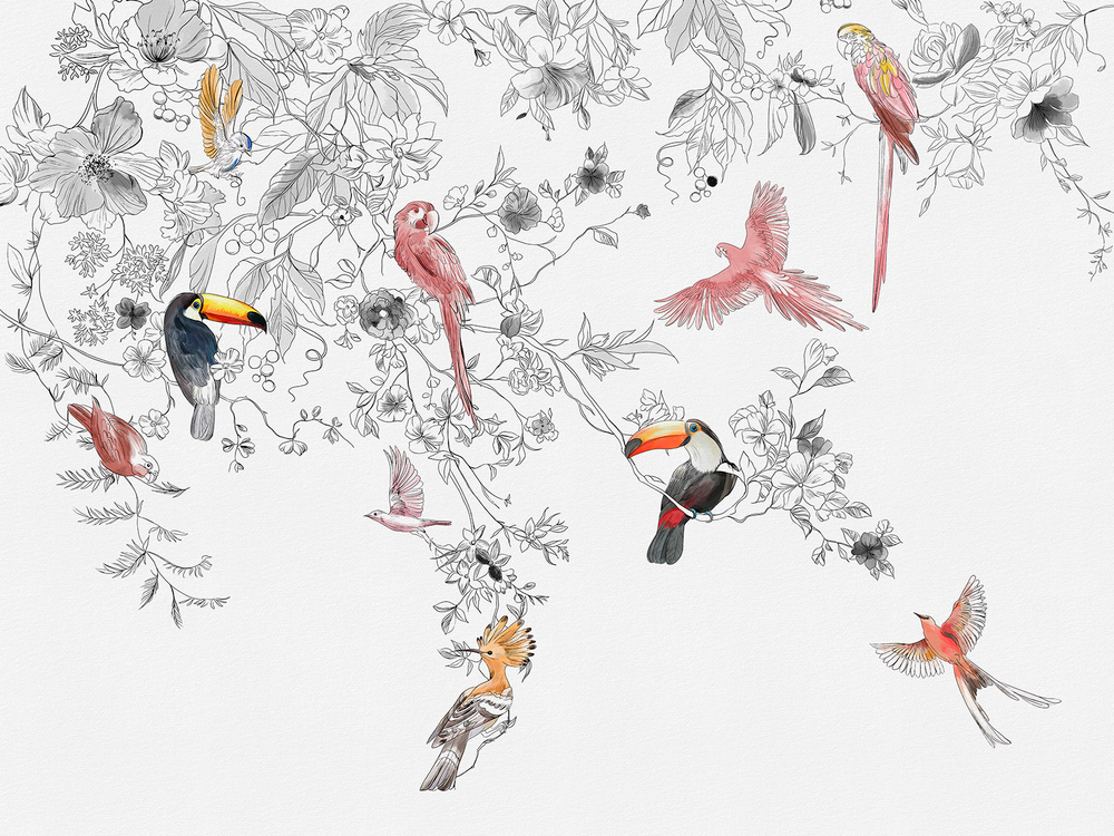 Дизайнерские обои Wall Street Blossom