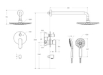 Встраиваемый душевой набор Cezares STYLUS-DSET-GM