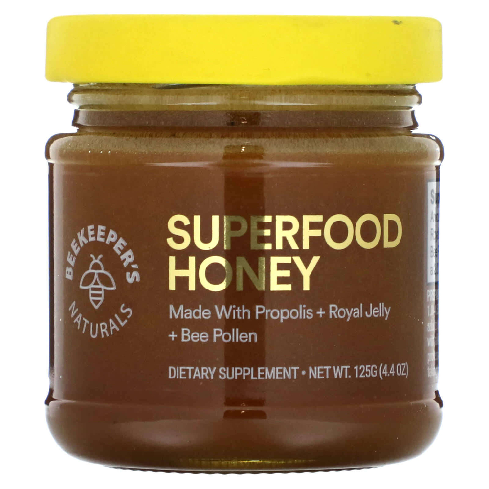 Beekeeper's Naturals, мед с суперфудами, 125 г (4,4 унции)