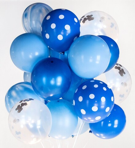 Blue dot and marble set (от 24 шт)