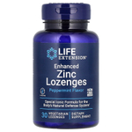 Life Extension, леденцы с улучшенным содержанием цинка, со вкусом перечной мяты, 30 вегетарианских леденцов (18,75 мг в 1 леденце)