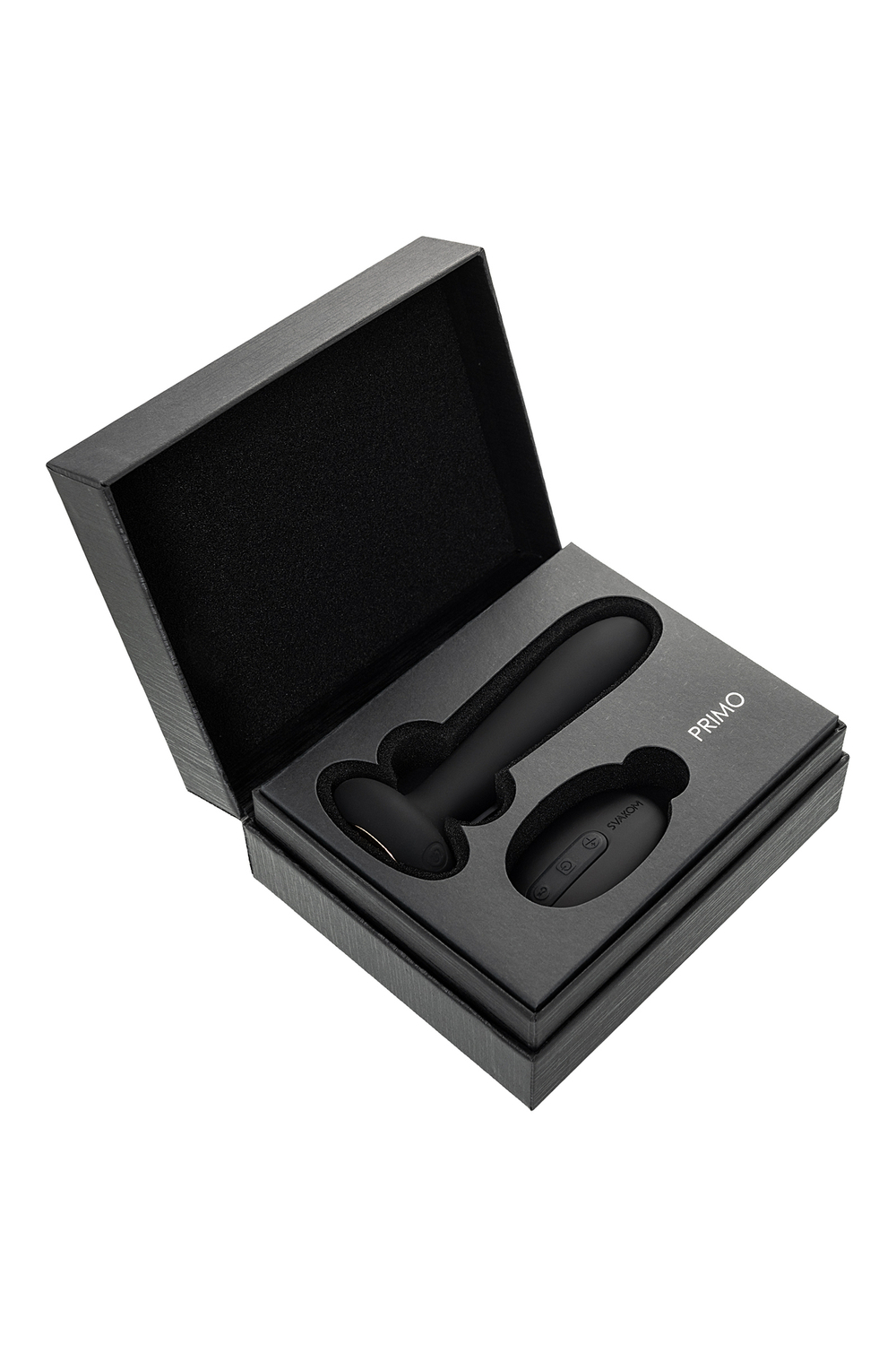 Анальная втулка Svakom Primo с подогревом черная 12 см