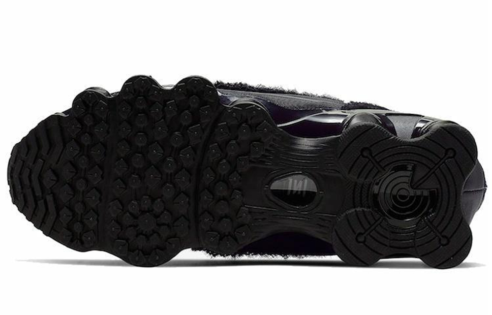 Кроссовки Cdg X Nike Shox Tl Triple Black (Женская размерная сетка)
