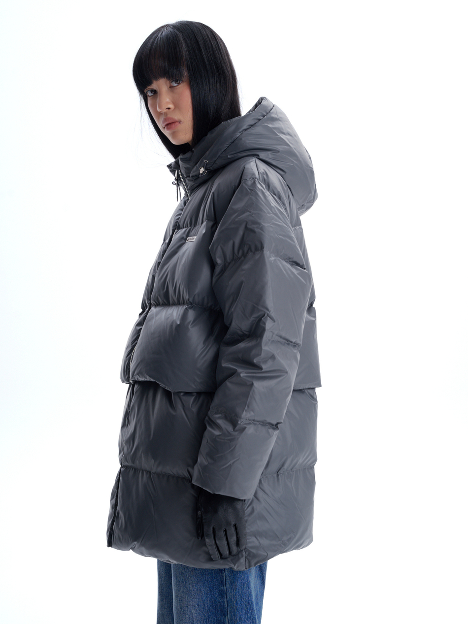 Пуховик "Ice, baby" серый Пуховик "Ice, baby" серый