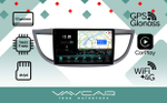 Магнитола для Honda CR-V 4 2012-2016 (большая рамка 10) - Vaycar VA20-0469-2K на Android 13, 8-ядер, 2K QLED, ТОП процессор, CarPlay,4G SIM-слот