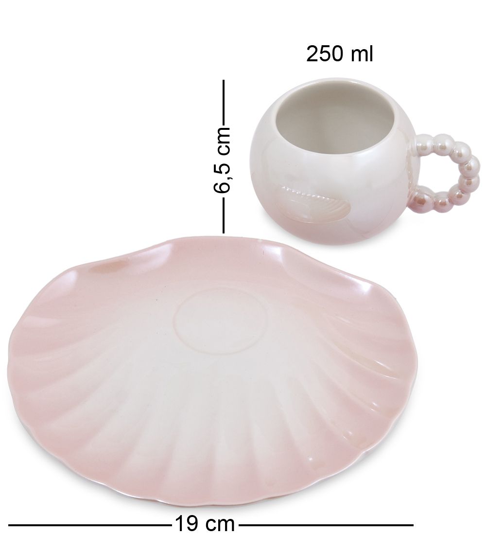 MUG-425/2 Чайная пара «Ракушка»