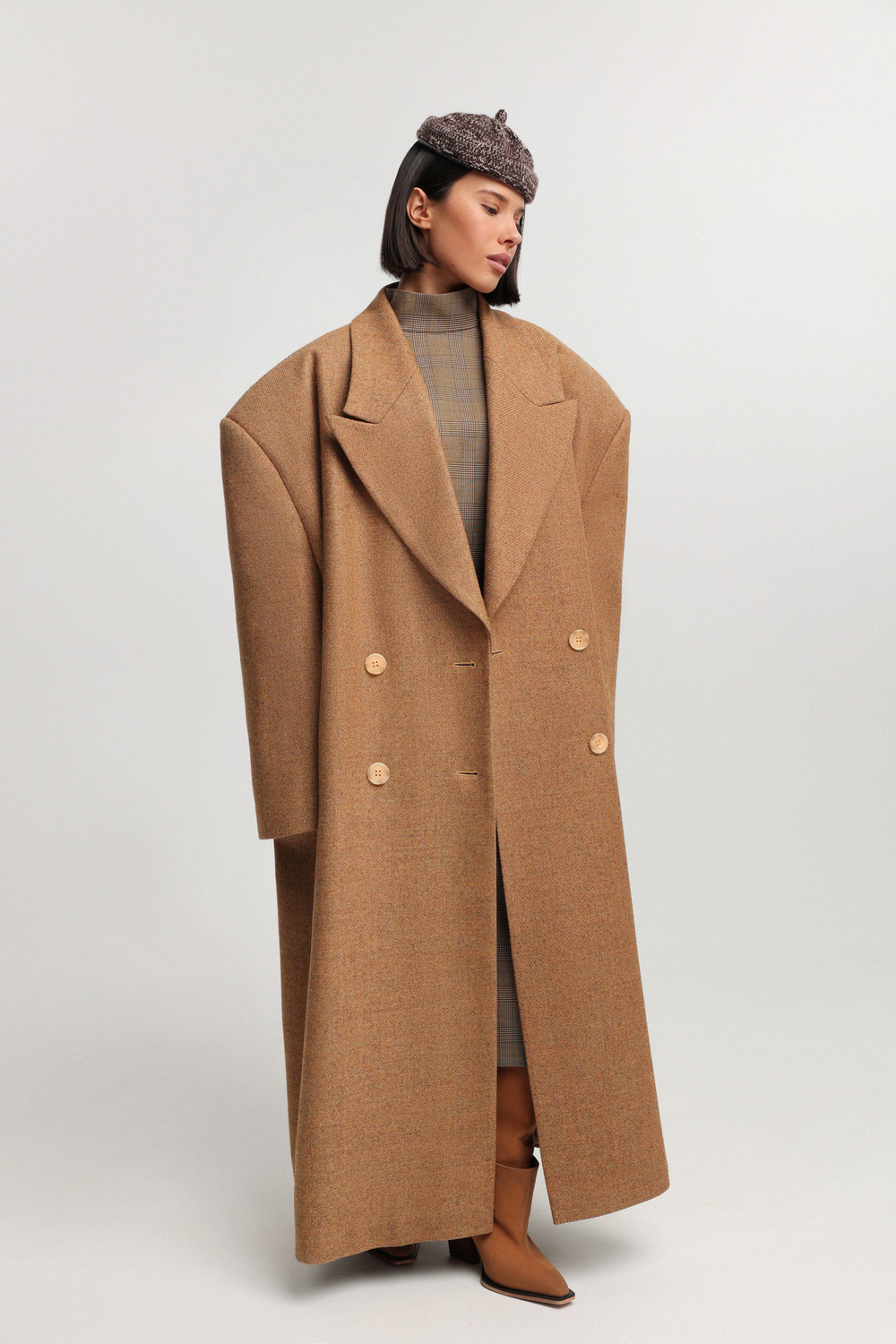 Пальто-пиджак макси