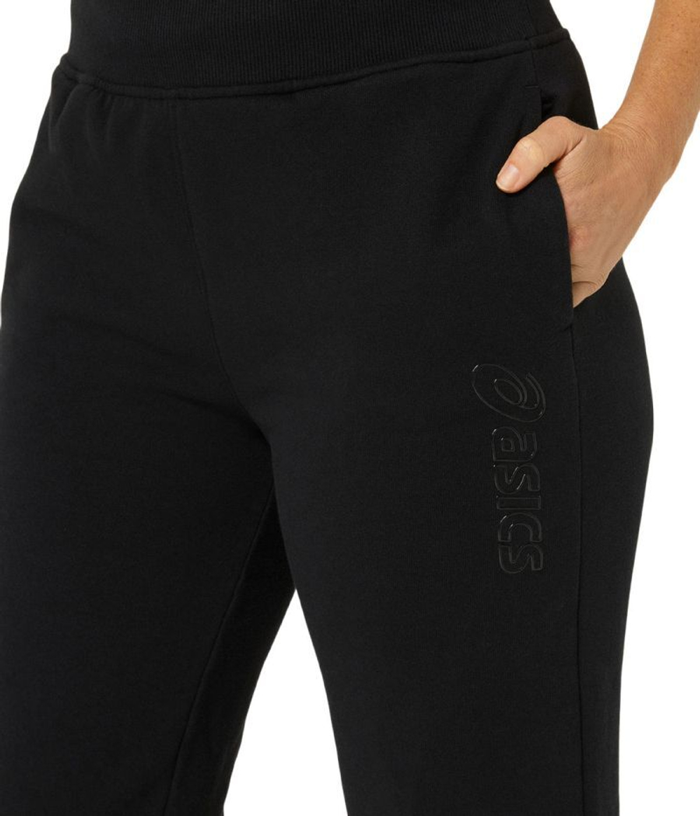 Женские теннисные брюки Asics Logo Sweatpant - черный