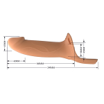 Мужской страпон 24,9см на эластичных ремешках с кольцом под мошонку Pretty Love Harness Briefs London BW-022108-1