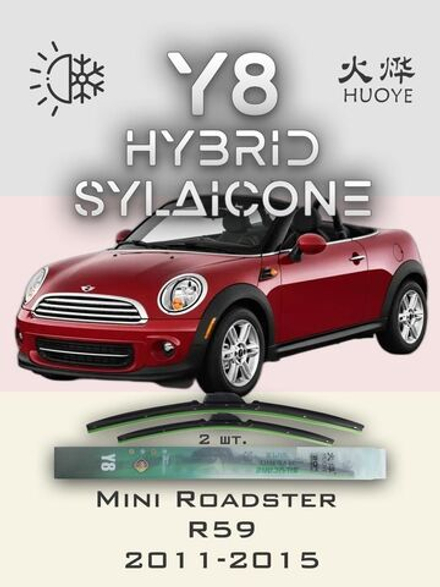 Щетки стеклоочистителя HUOYE Y8 500/525 мм на Mini Roadster | Pinch tab