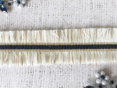 Тесьма текстиль люрекс жаккард, ш. 3 см.