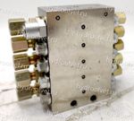 SSV-10-K - Питатель для прогрессивных систем смазки с рабочим давлением 300 бар, количество выходов 10, максимальная доза 0,2 мл/цикл, под электрический индикатор