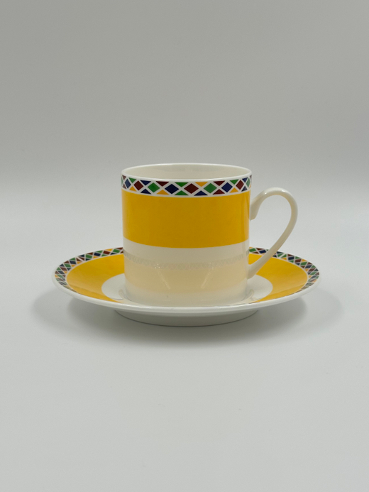 Кофейная пара жёлтая Yves Saint Laurent by Yamaka