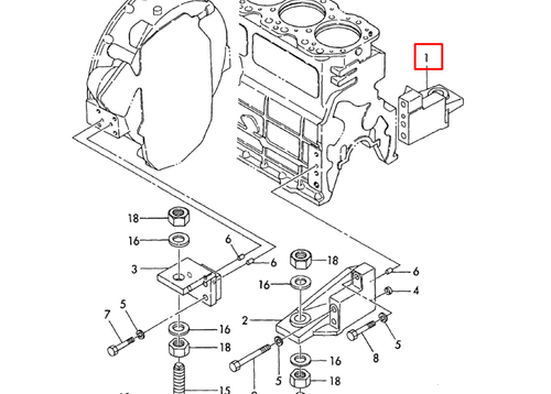 127675-01060 FOOT, MOUNTING