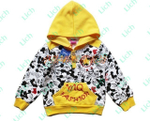 Худи детская с принтом Mickey Mouse, на пуговицах
