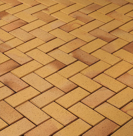 Vandersanden - Plauen, желтый обожженный, 200x100x45 - Клинкерная тротуарная брусчатка