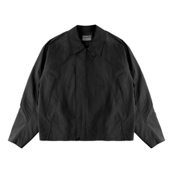 Куртка Nothomme Blue Spring Slightly Wrinkled Cotton-Nylon Blend Cargo Turn-Down Collar Jacket