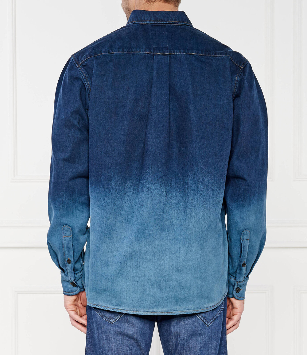 Джинсовая рубашка Lambey BOSS ORANGE - темно-синий(50520967)